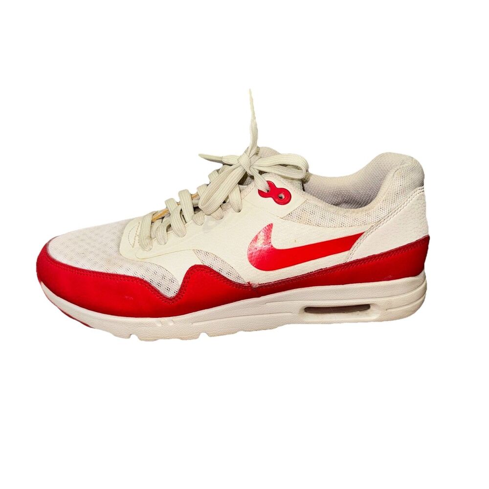 Nike Wmns 8.5 Air Max 1 Ultra Essential Challenge Red 704993-100 White Red
